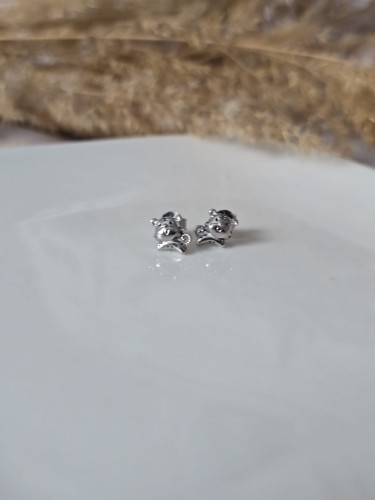 Kolczyki dziecięce Srebrne Tygryski