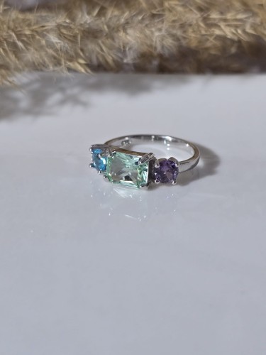 Pierścionek Trzy Barwy