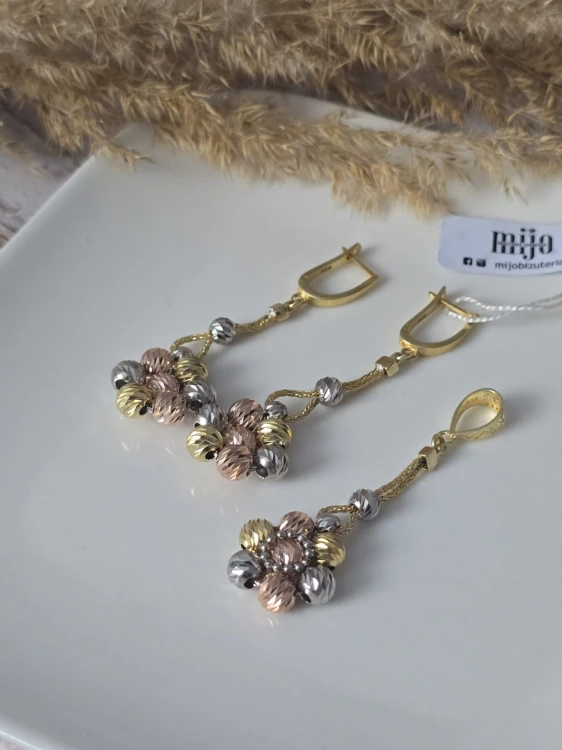 Srebrny komplet biżuterii Kwiat Blasku