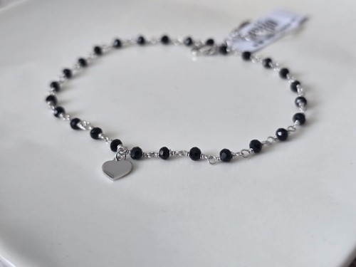 Bransoletka na nogę Czarne Serce