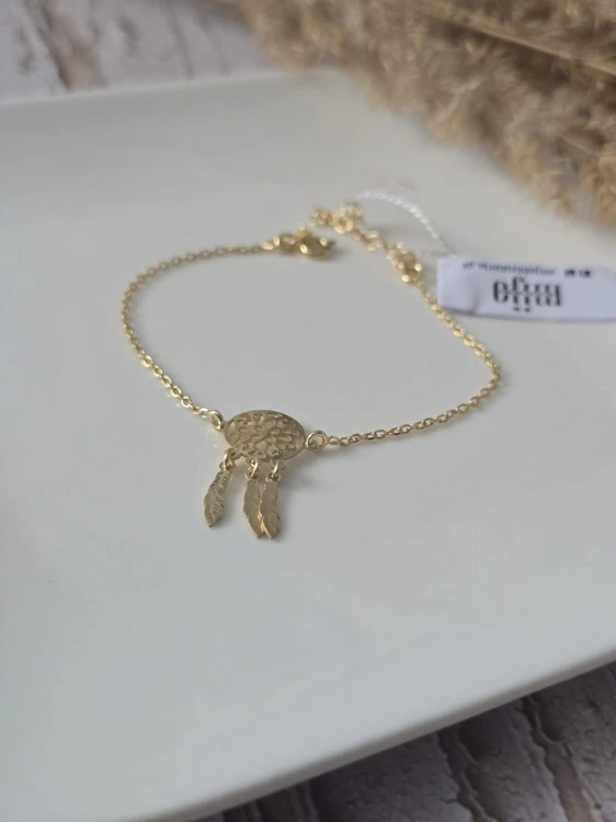 Złocona bransoletka Złoty Łapacz Snów