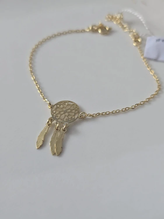 Złocona bransoletka Złoty Łapacz Snów