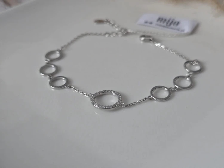Srebrna bransoletka Krąg Blasku