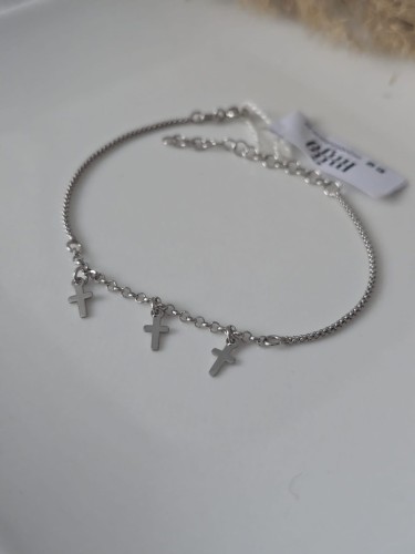 Bransoletka srebrna Bismark Trinity Cross