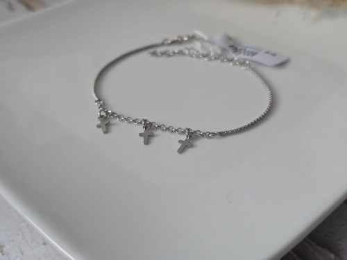 Bransoletka srebrna Bismark Trinity Cross