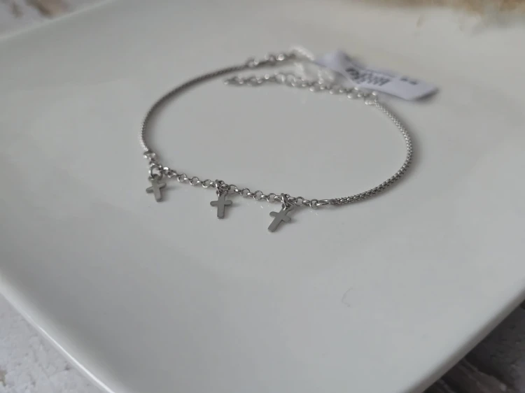 Bransoletka srebrna Bismark Trinity Cross