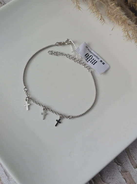 Bransoletka srebrna Bismark Trinity Cross