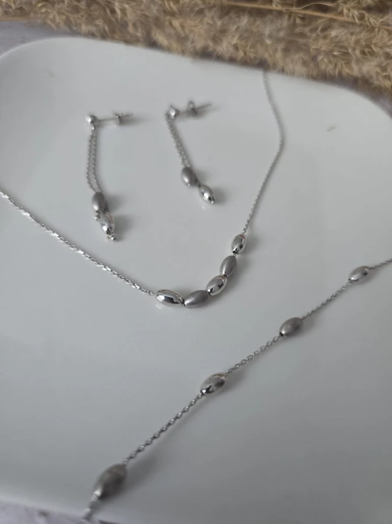 Komplet srebrnej biżuterii Oval Elegance