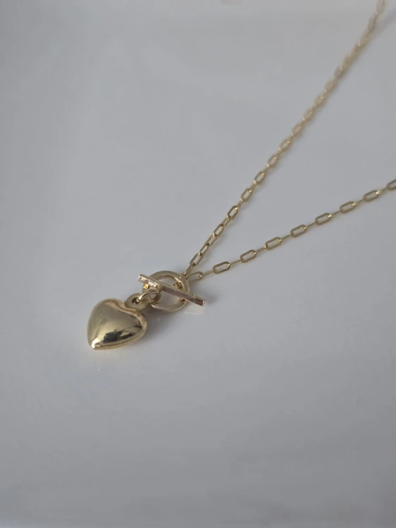 Naszyjnik Serce – złocone srebro 925