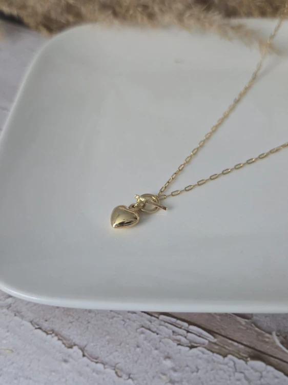 Naszyjnik Serce – złocone srebro 925