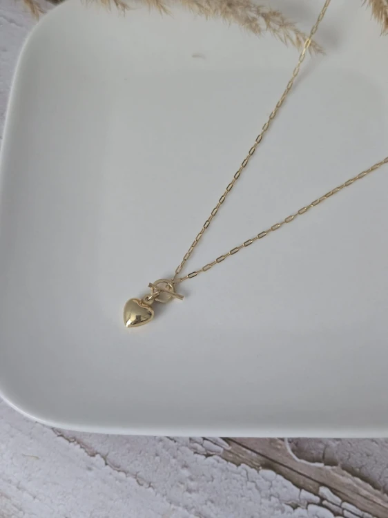 Naszyjnik Serce – złocone srebro 925