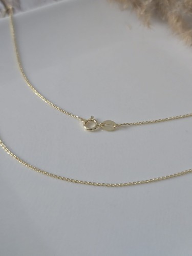 Łańcuszek Golden Anchor Mini - Złocony 50 cm - Ankier