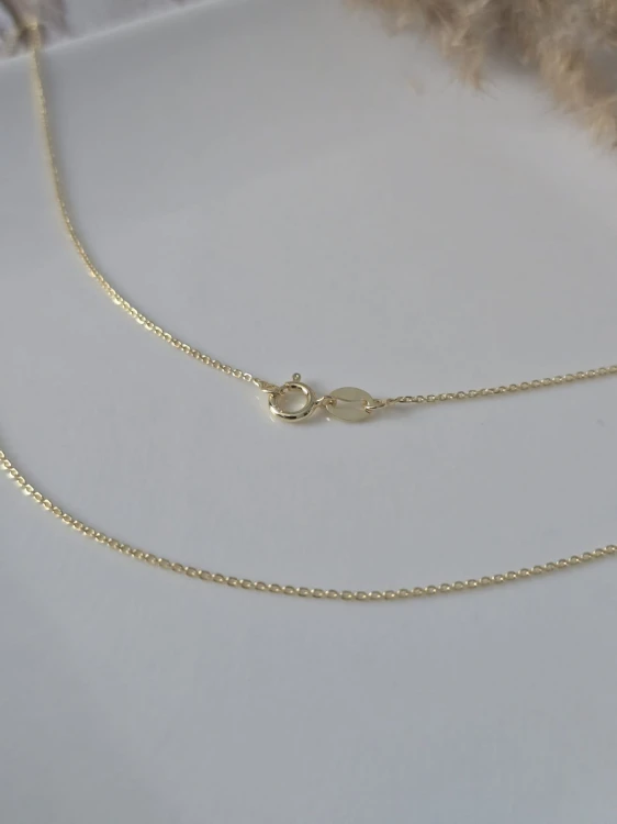 Łańcuszek Golden Anchor Mini - Złocony 50 cm - Ankier