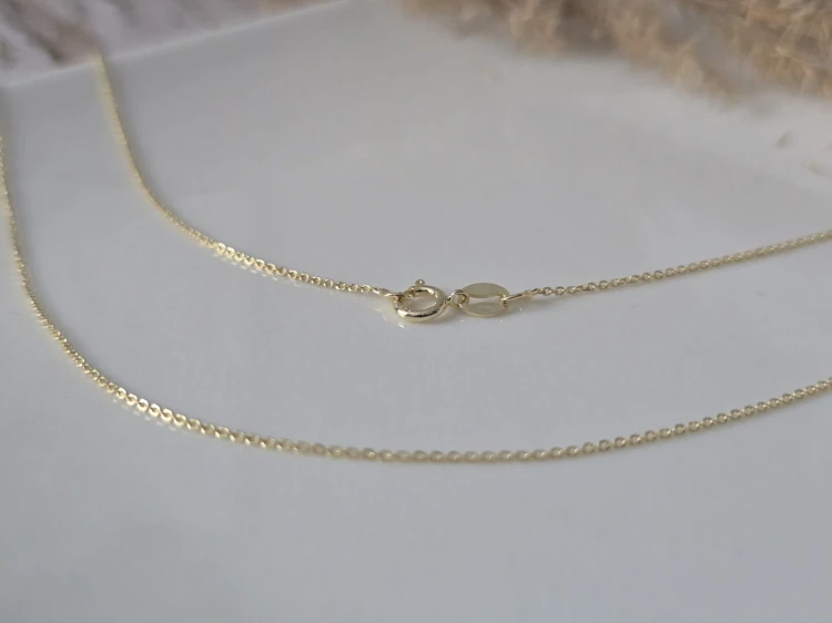 Łańcuszek Golden Anchor Mini - Złocony 50 cm - Ankier